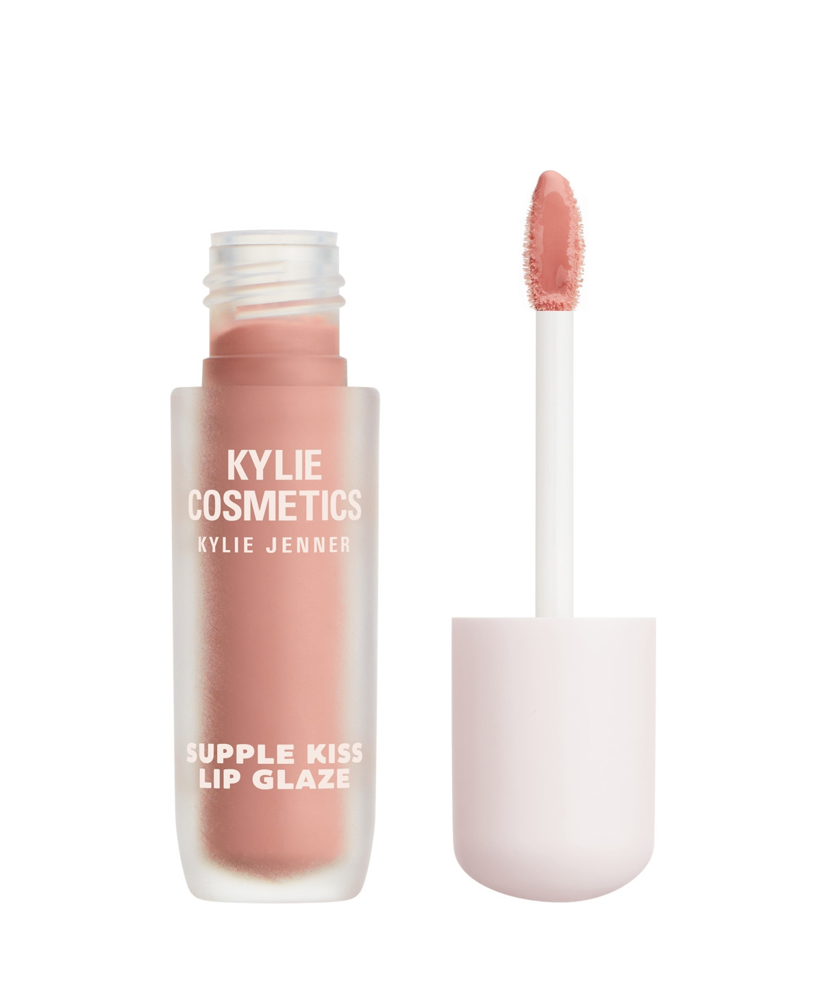 Kylie Cosmetics Supple Kiss Lip Glaze Lip Gloss, 0.1 oz. - Nude Kiss (light pink beige) | Macy's