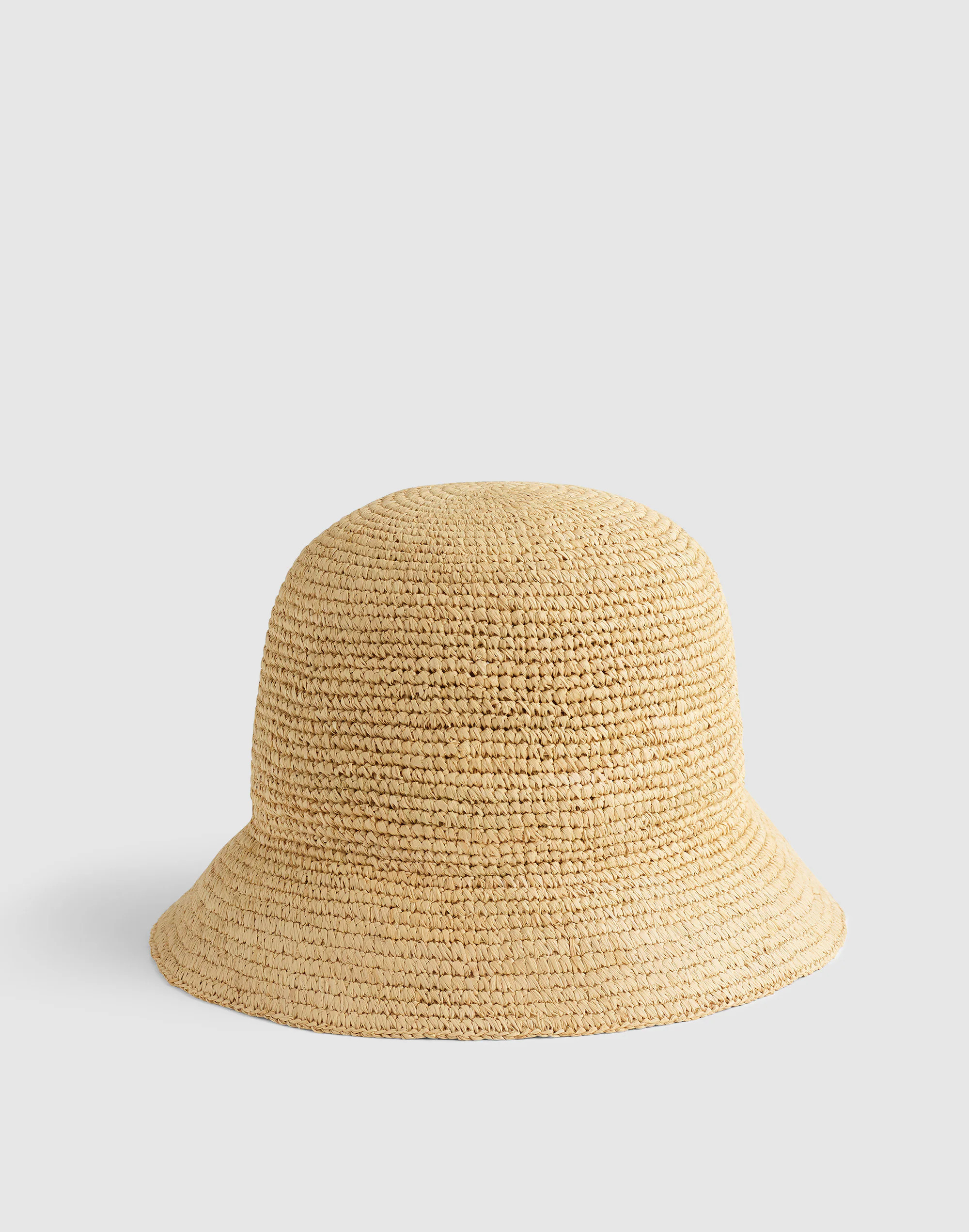 Hand-Crocheted Seamless Bucket Hat in Raffia | Madewell
