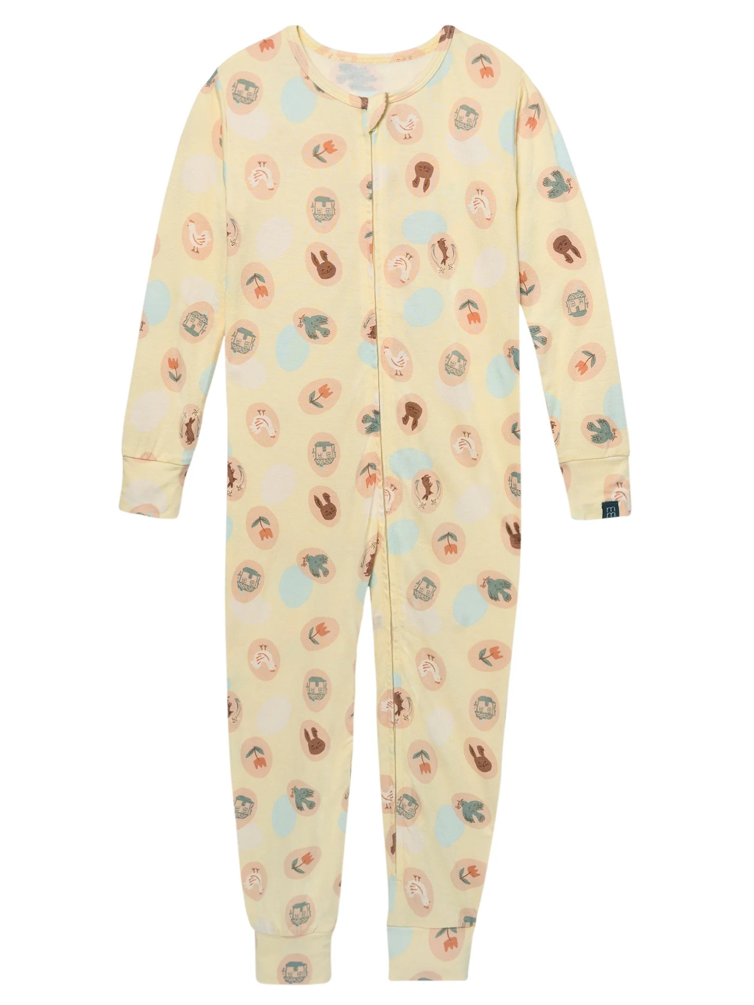 Modern Moments by Gerber Toddler Neutral Super Soft Easter One-Piece Pajama, Sizes 12M-5T | Walmart (US)