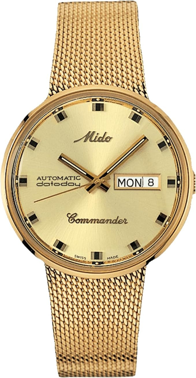 MIDO Commander 1959 - Swiss Automatic Watch for Men - 37mm Case - Stainless Steel Bracelet | Amazon (US)