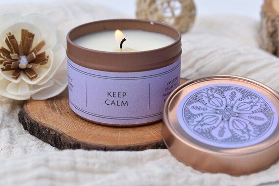 Aromatherapy Candle "Keep Calm" - 90g | Etsy (US)