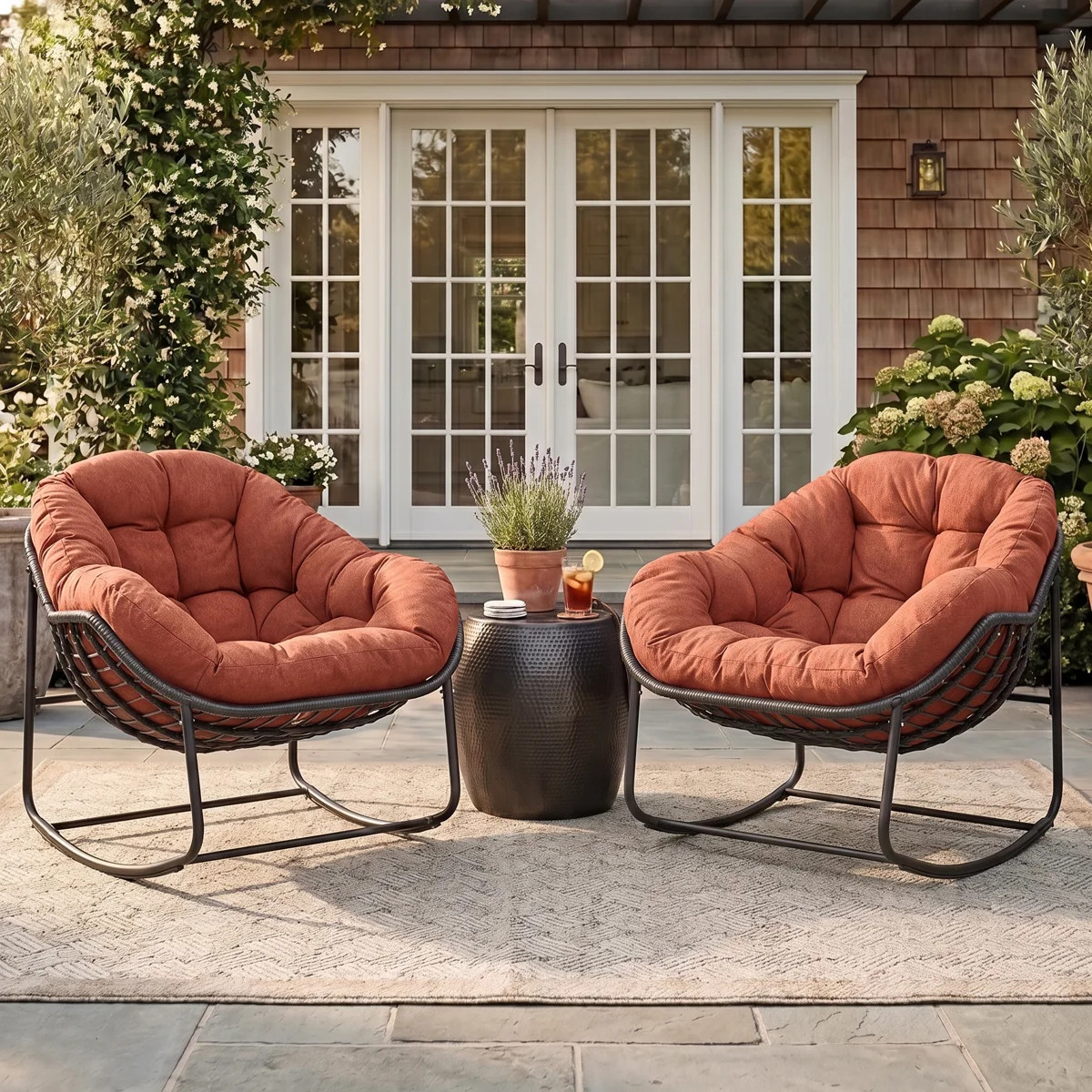 Cini Wicker Outdoor Chair (Set of 2) | Wayfair North America