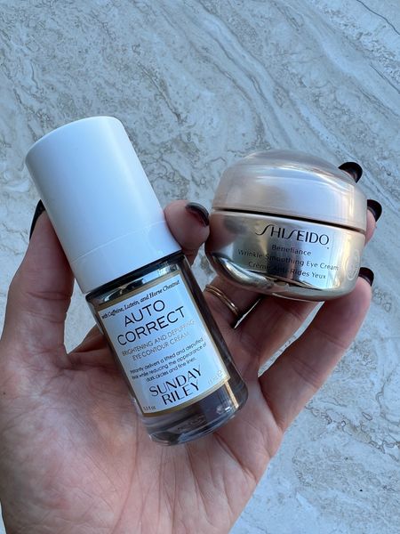 Two of my favorite eye creams. The Auto Correct eye cream from Sunday Riley is great for puffy eyes, and the Benefiance  Shiseido eye cream keeps your delicate eye area hydrated all day long  

#LTKfindsunder100 #LTKGiftGuide #LTKbeauty