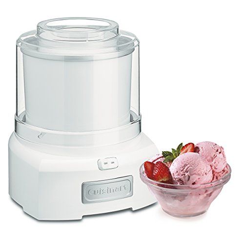 Cuisinart ICE-21P1 1.5-Quart Frozen Yogurt, Ice Cream and Sorbet Maker, White | Amazon (US)