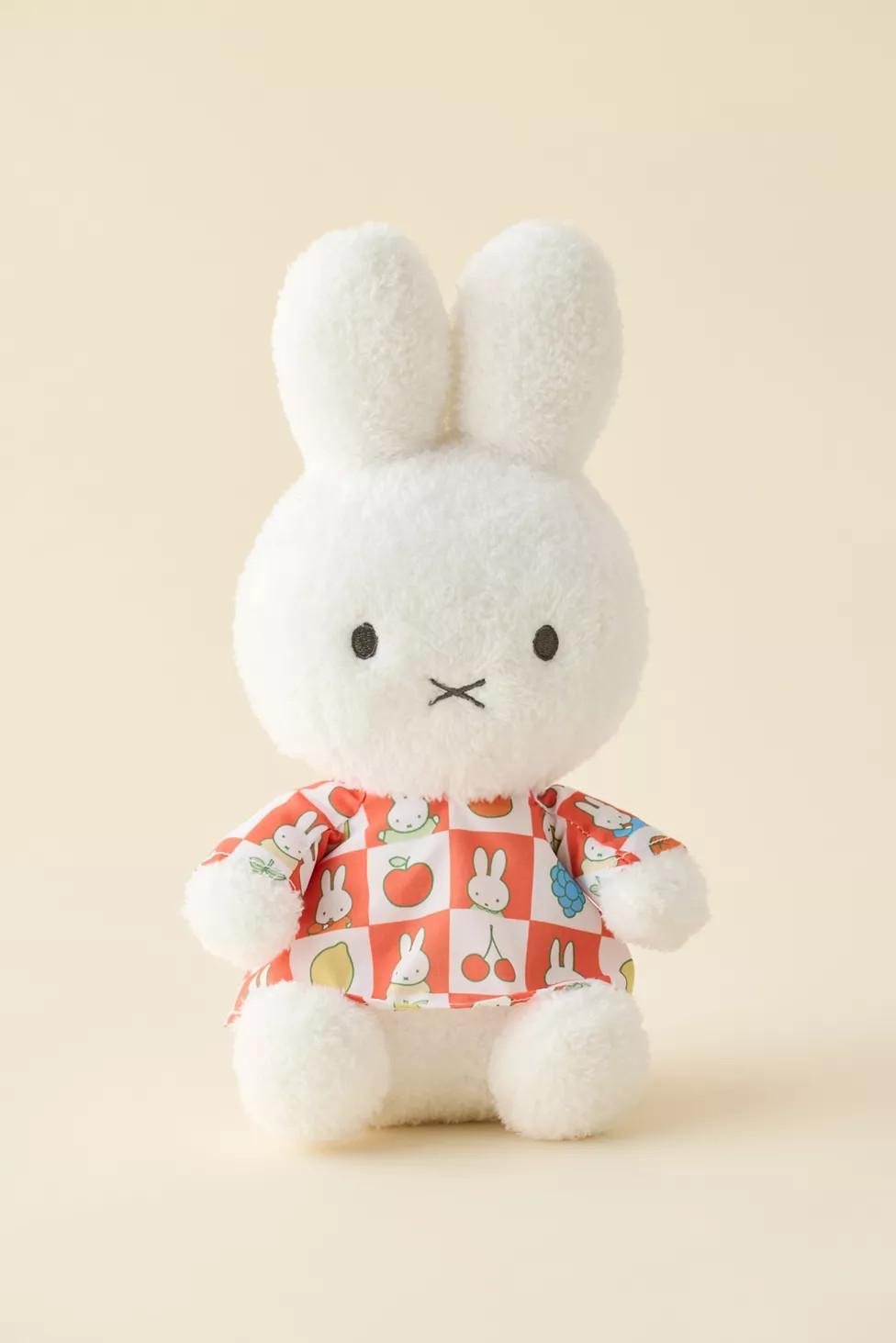 Miffy UO Exclusive Checkered Print Fruit Dress Plushie | Urban Outfitters (US and RoW)
