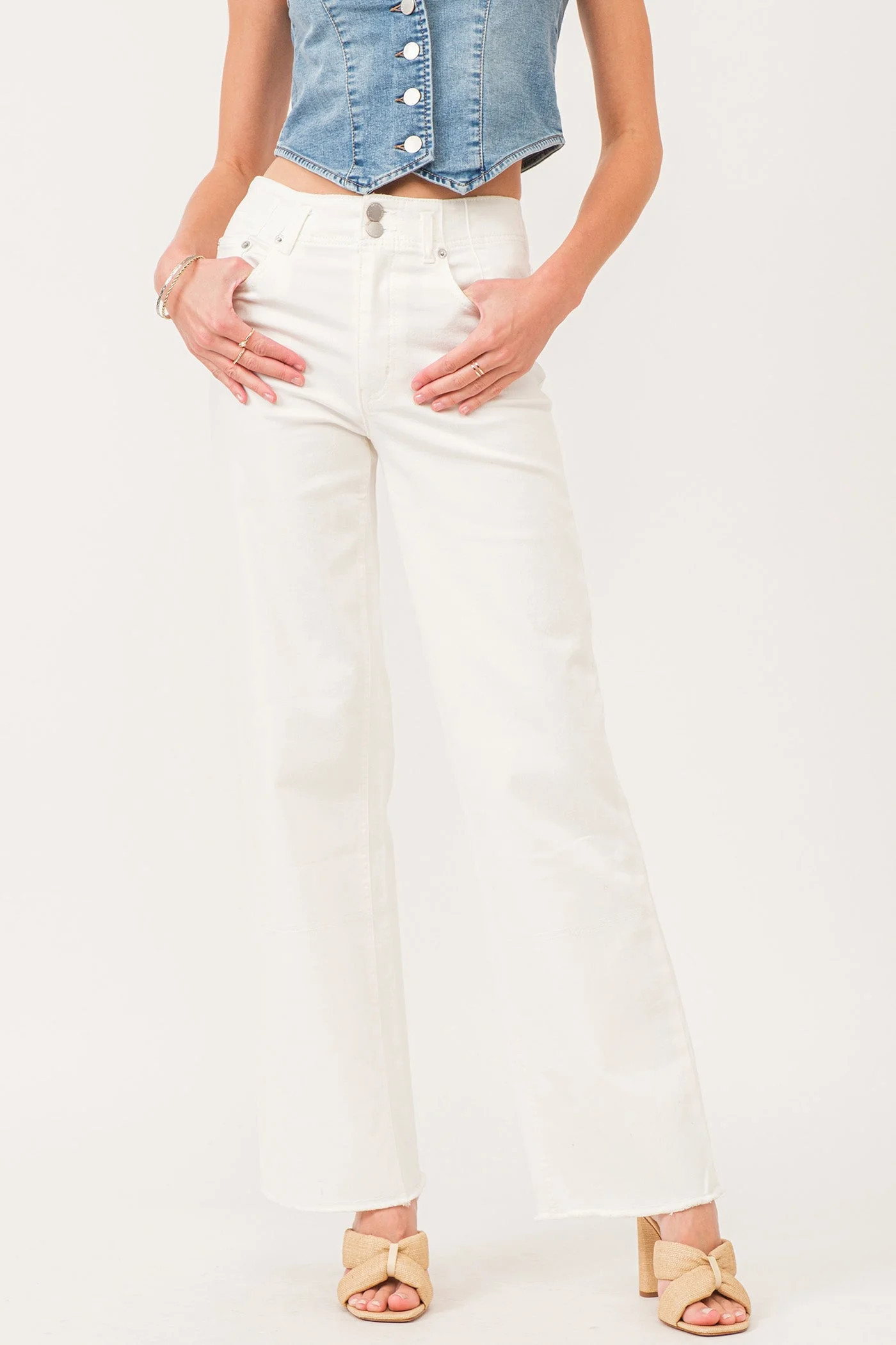 HOLLY STRAIGHT LEG JEAN WHITE | Dear John Denim