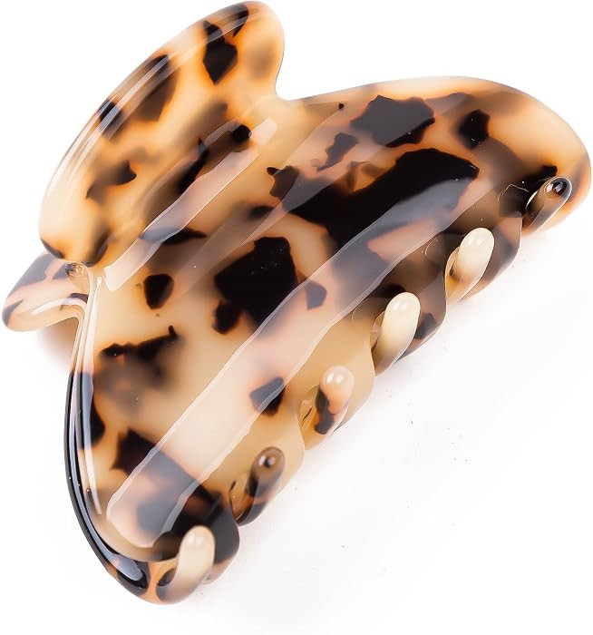 Handmade Celluloid Acetate French Design Barrettes Tortoise Shell Claws Hair Claw Luxury Fashion Accessories Hair Clip for Women | Amazon (US)