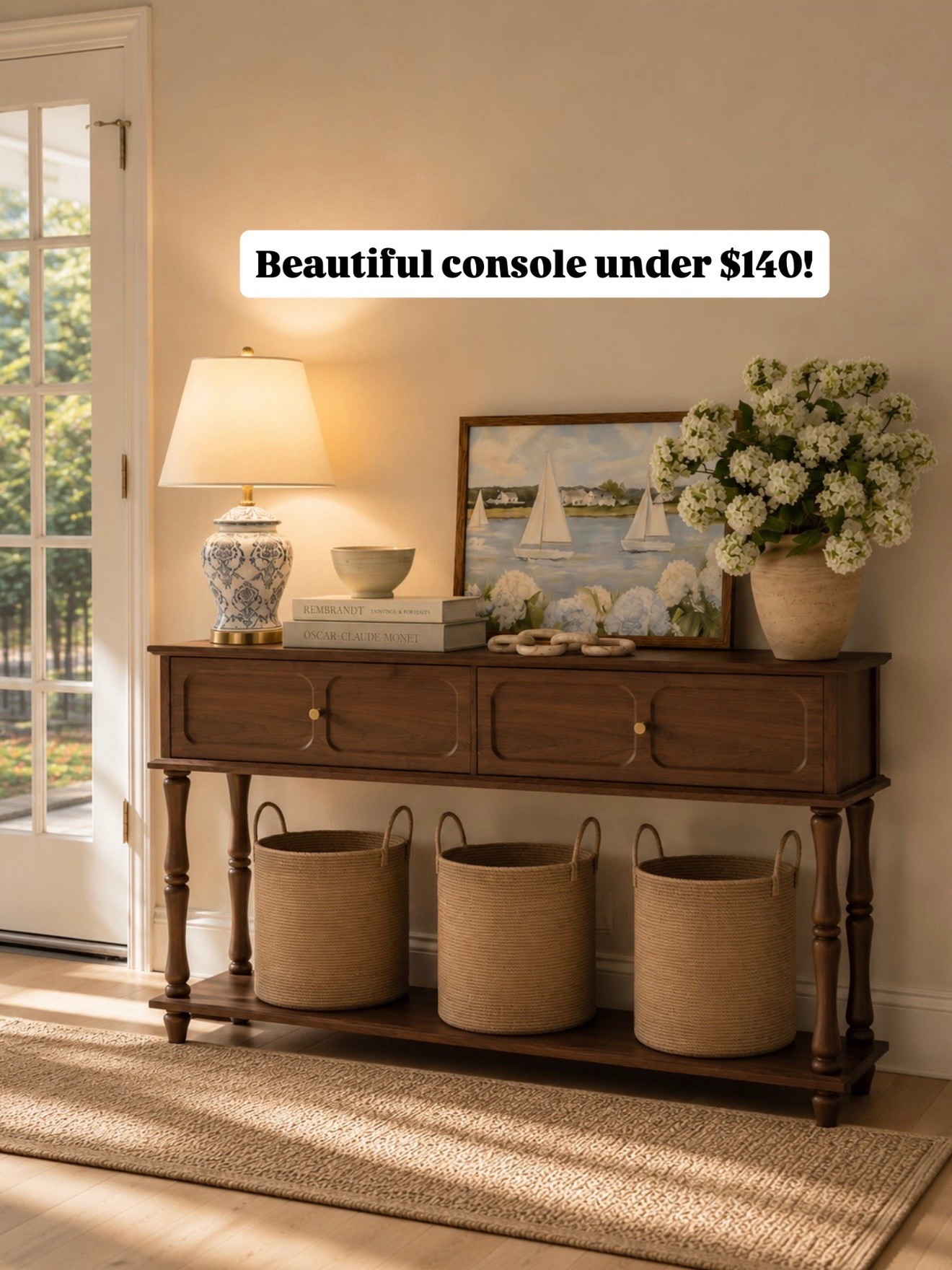 Pretty console table and decor from Amazon!

#LTKHome #LTKSaleAlert
