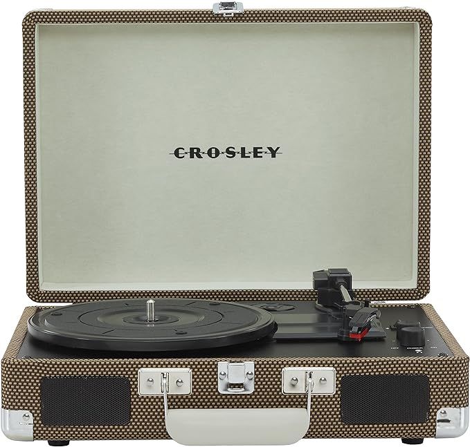 Crosley CR8005F-TW Cruiser Plus Vintage 3-Speed Bluetooth in/Out Suitcase Vinyl Record Player Tur... | Amazon (US)