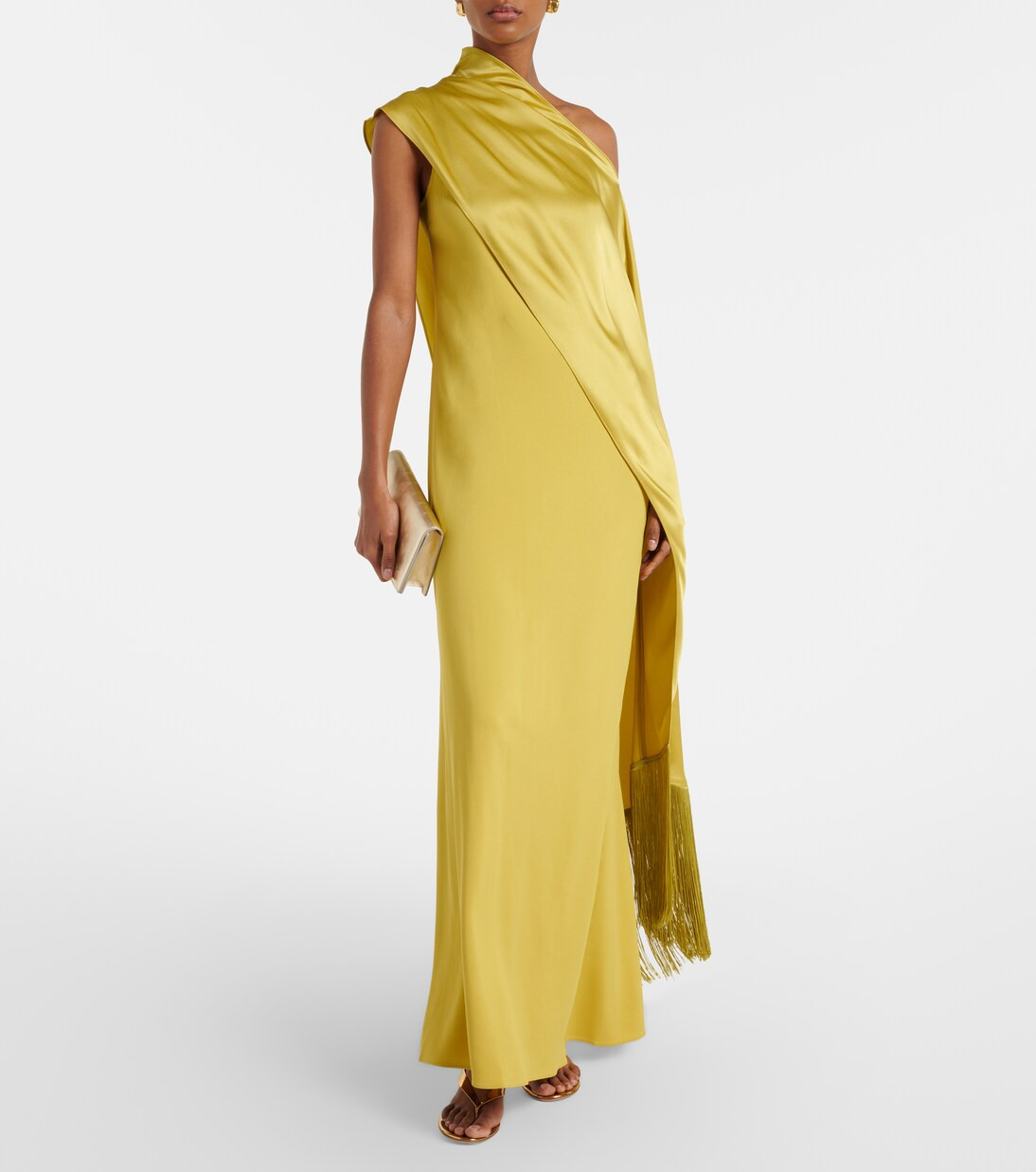 Berenson one-shoulder crêpe  cady gown | Mytheresa (US/CA)