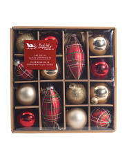 14pk 2in Mixed Glass Ornaments | TJ Maxx