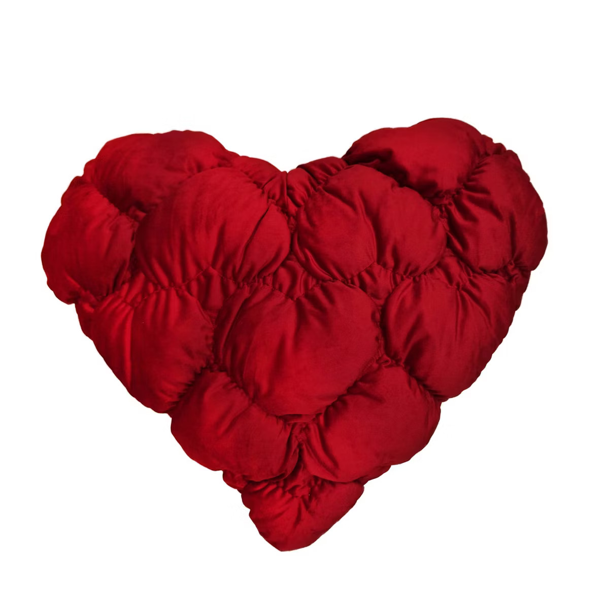 Mingled Threads Puffy Heart Throw Pillow | Target