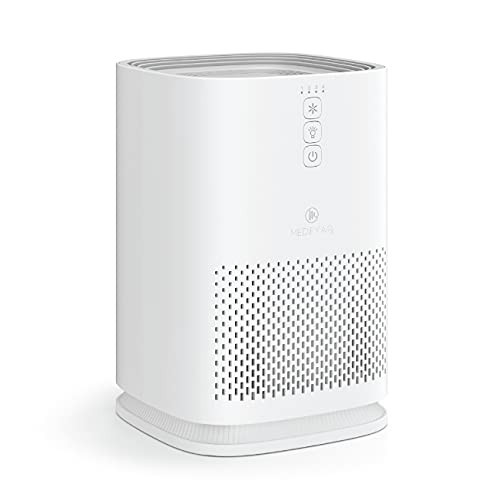Medify MA-14 Air Purifier with True HEPA H13 Filter | 470 ft² per Hour for Smoke, Odors, Pollen, Pets | Removal to 0.1 Microns | White, 1-Pack | Amazon (US)