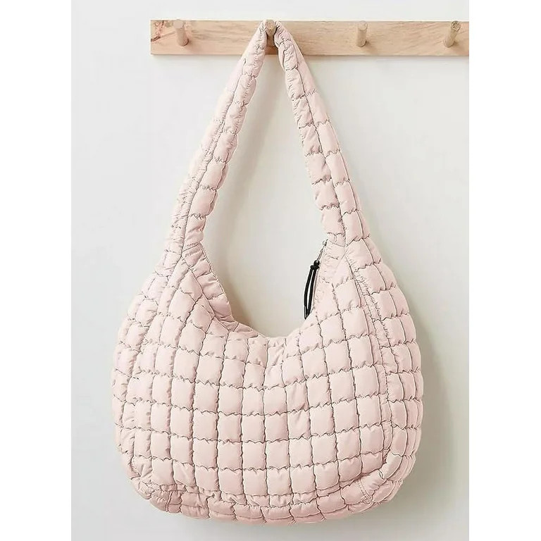 Quilted Tote Bag Large Quilted Carryall Puffer Shoulder Bag Lightweight Quilted Padding Bag Quilt... | Walmart (US)