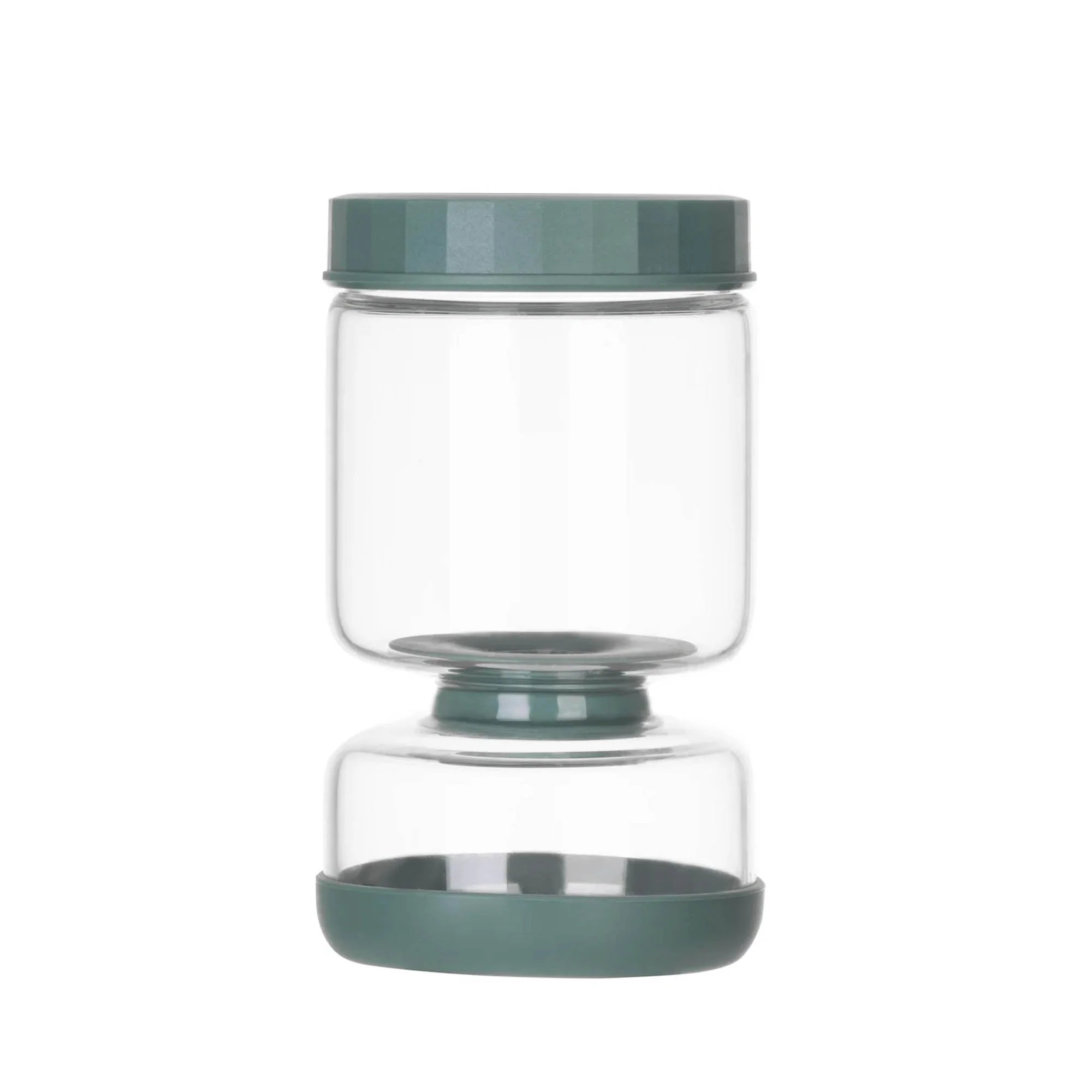 Genicook Dual-Part Flip-Over, Mess-Free Glass Pickle Jar and Food Preserver | Sabavi Home
