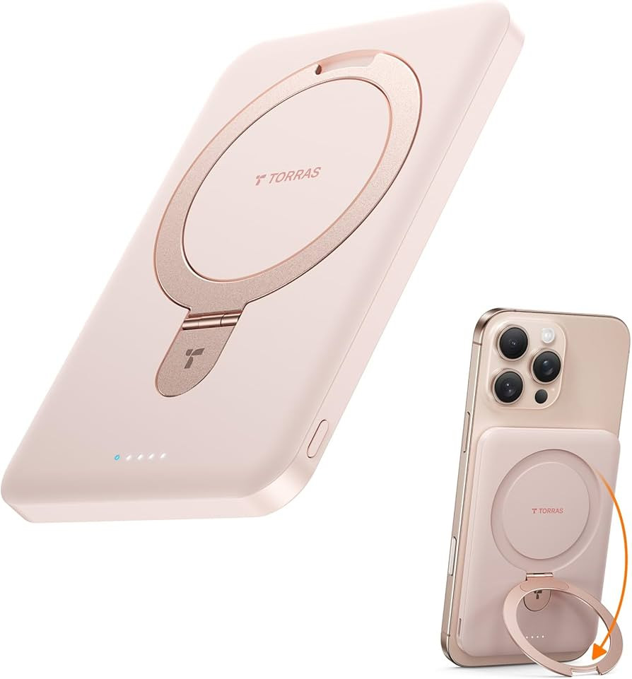 TORRAS 0.45" Slim Magnetic Portable Charger Power Bank for iPhone 5000 mAh 22.5W PD Fast Charging... | Amazon (US)