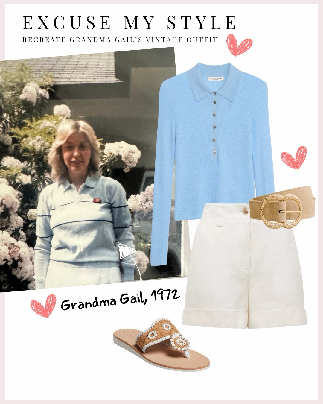 Grandma Gail’s vintage outfit recreation 🩵

#LTKStyleTip