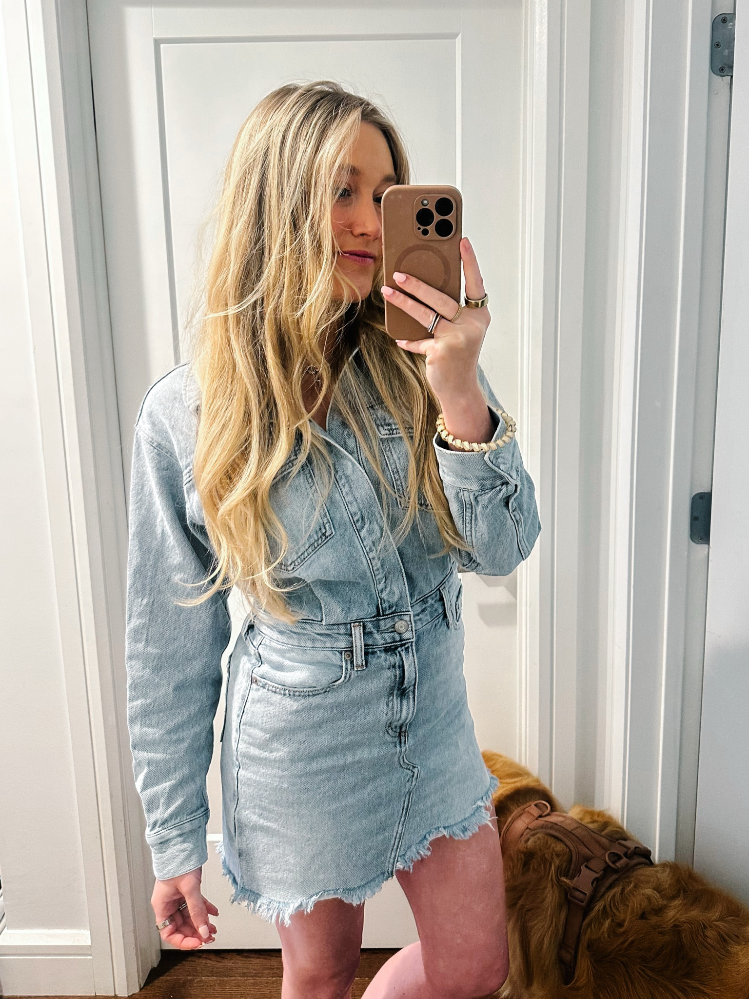 Long sleeve denim dress with mini skirt, spring outfits, summer outfit,, Jean dress 

#LTKWorkwear #LTKFindsUnder100 #LTKStyleTip