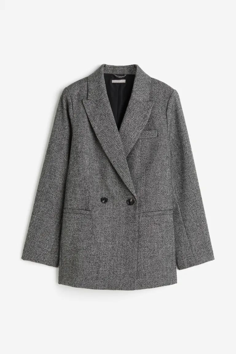 Oversized double-breasted blazer | H&M (UK, MY, IN, SG, PH, TW, HK)