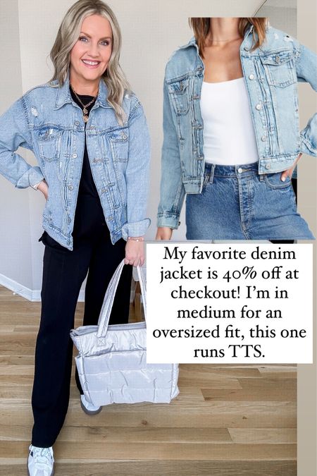 My favorite denim jacket is 40% off! I’m in medium, this one runs tts. 


#LTKfindsunder50 #LTKsalealert #LTKstyletip