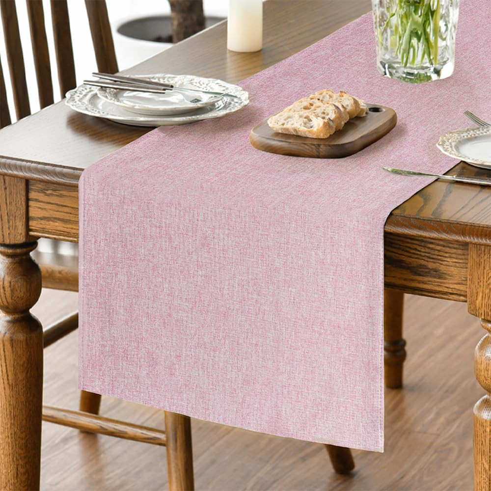 Artoid Mode Pink Table Runner, Seasonal Summer Washable Kitchen Dining Table Decoration for Home ... | Amazon (US)
