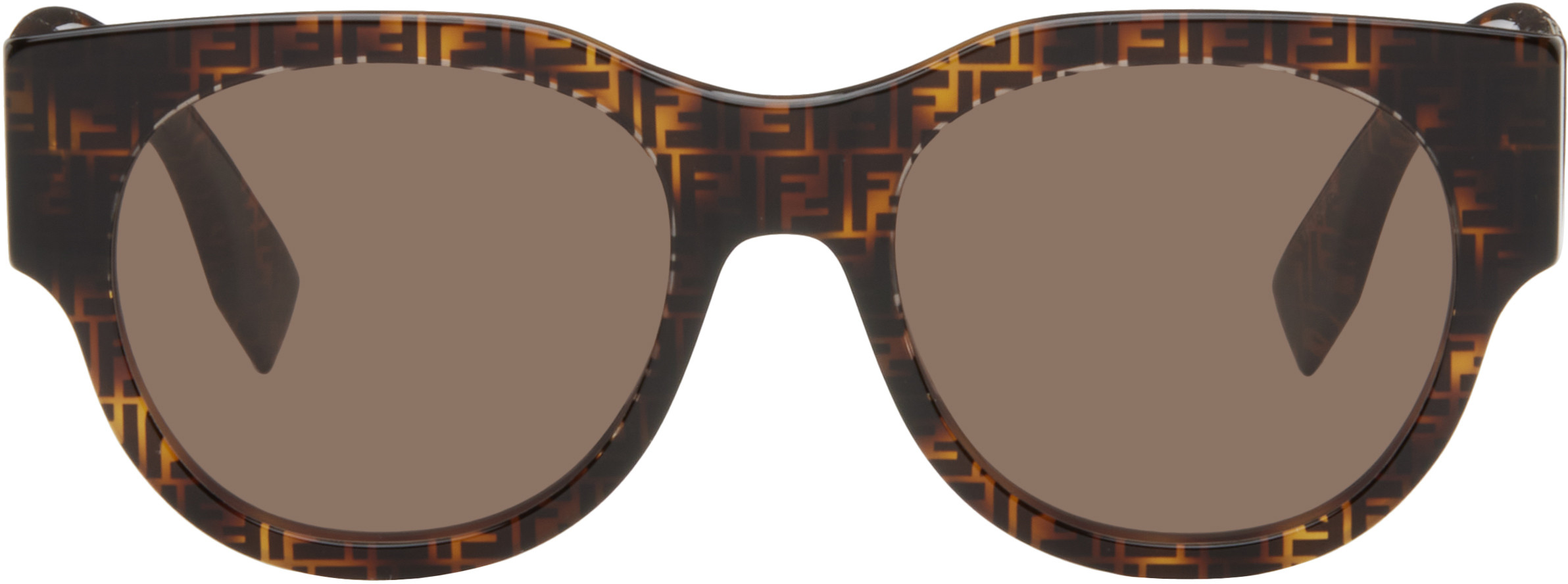Fendi Brown Baguette Sunglasses | SSENSE