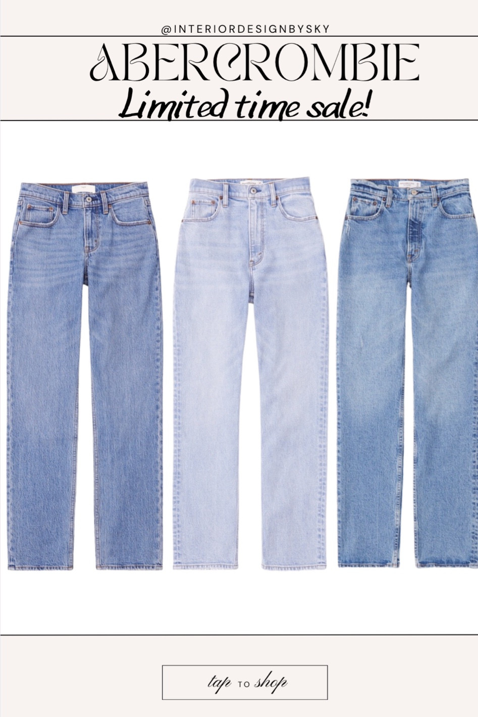 ABERCROMBIE & FITCH denim jeans on sale!!! Use code on website! 

#LTKFind #LTKBacktoSchool #LTKsalealert