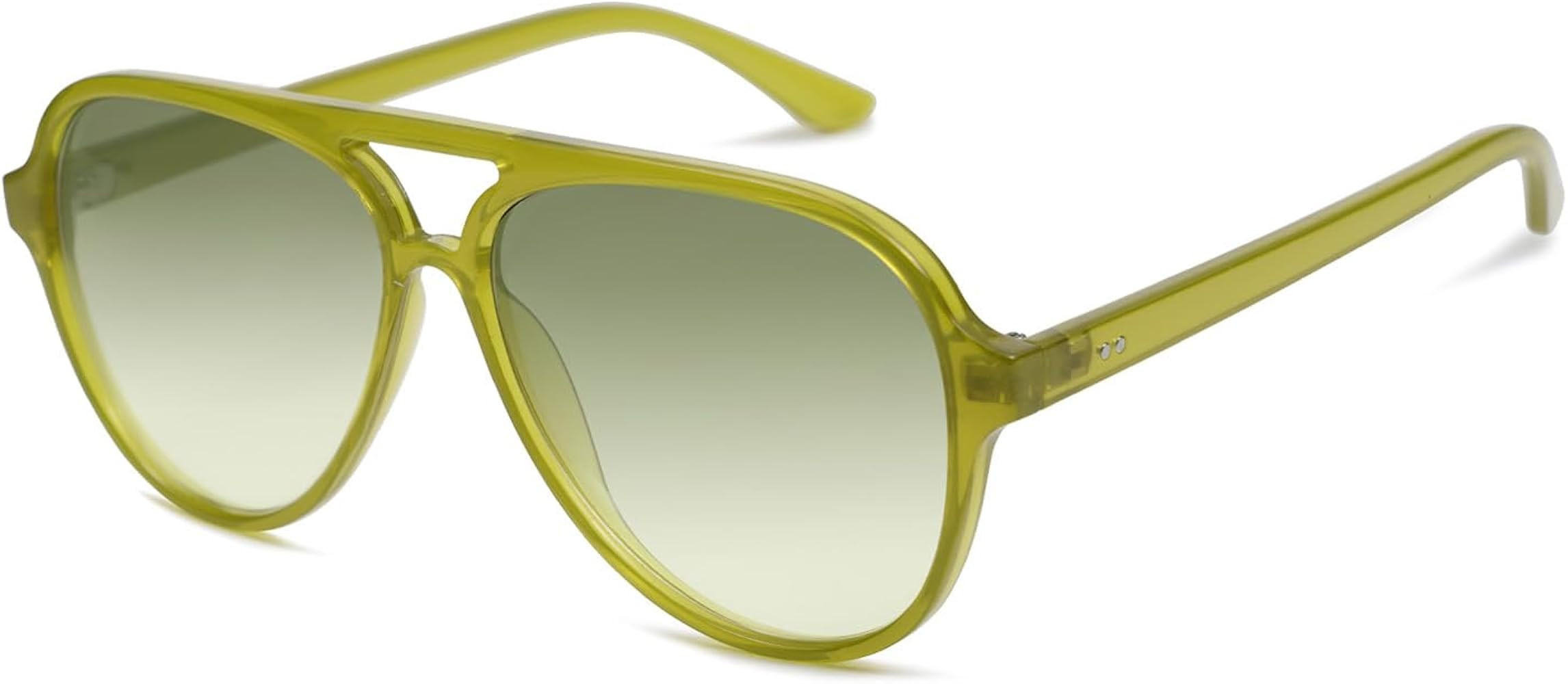 SOJOS Retro Polarized Aviator Sunglasses Womens Mens Classic Double Bridge Sun Glasses SJ2201 | Amazon (US)