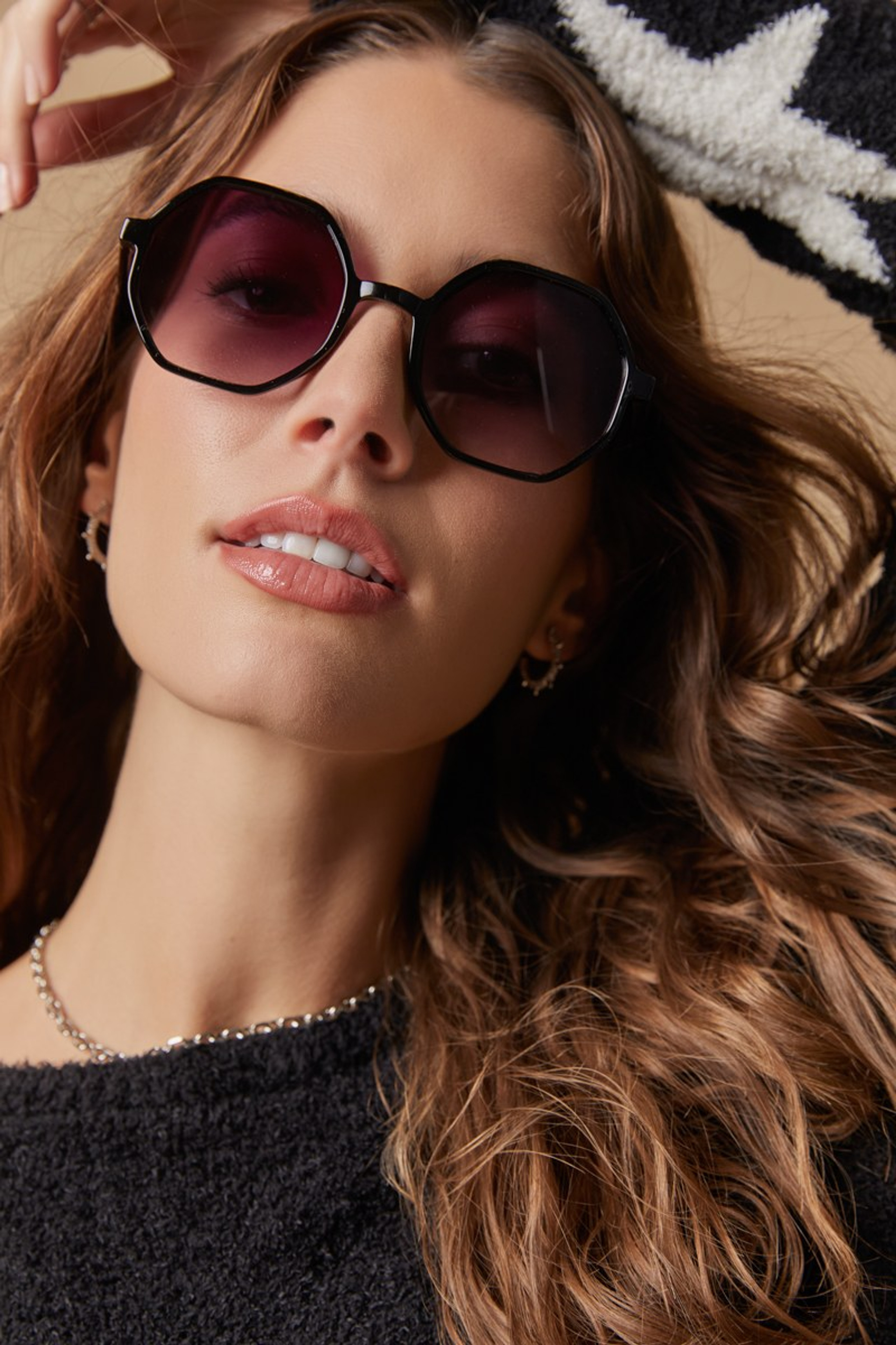 Miley Hexagon Sunglasses | Francesca's