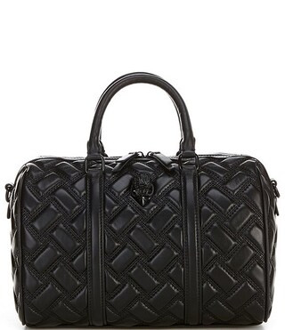 Kurt Geiger London Kensington Drench Quilted Boston Black Satchel Handle Bag | Dillard's | Dillard's
