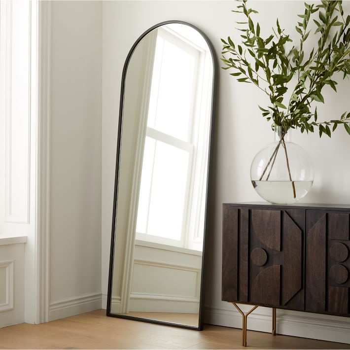 Metal Frame Arched Floor Mirror - 28"W x 74"H  Limited Time Offer $503.10$559 As low as $46/month... | West Elm (US)