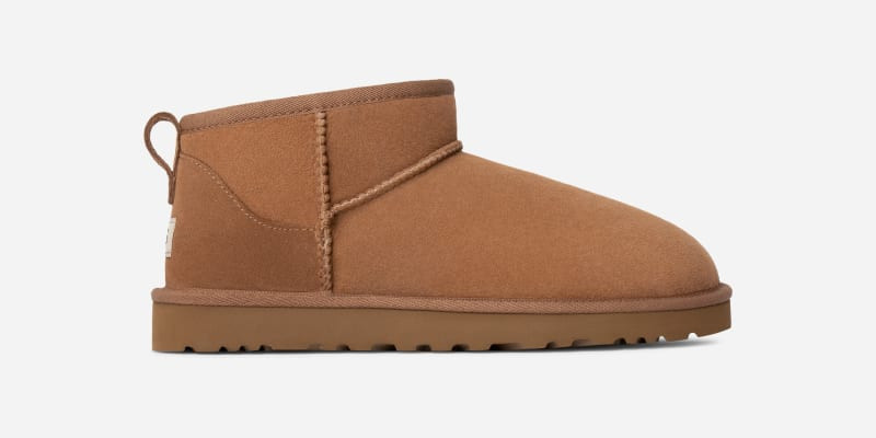 UGG® Men's Classic Ultra Mini Sheepskin Classic Boots in Chestnut, Size 17 | UGG (US)