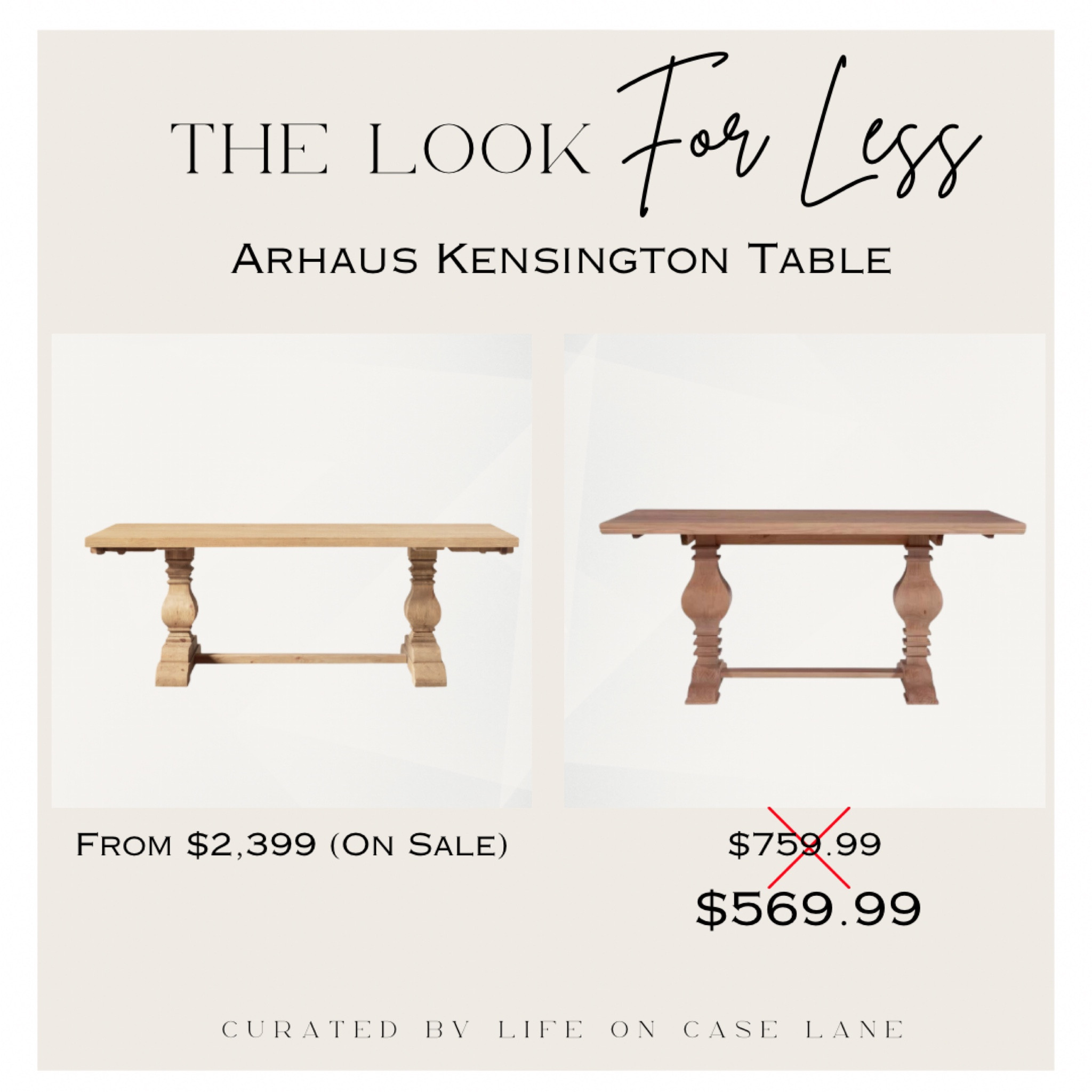 Arhaus deals kensington table