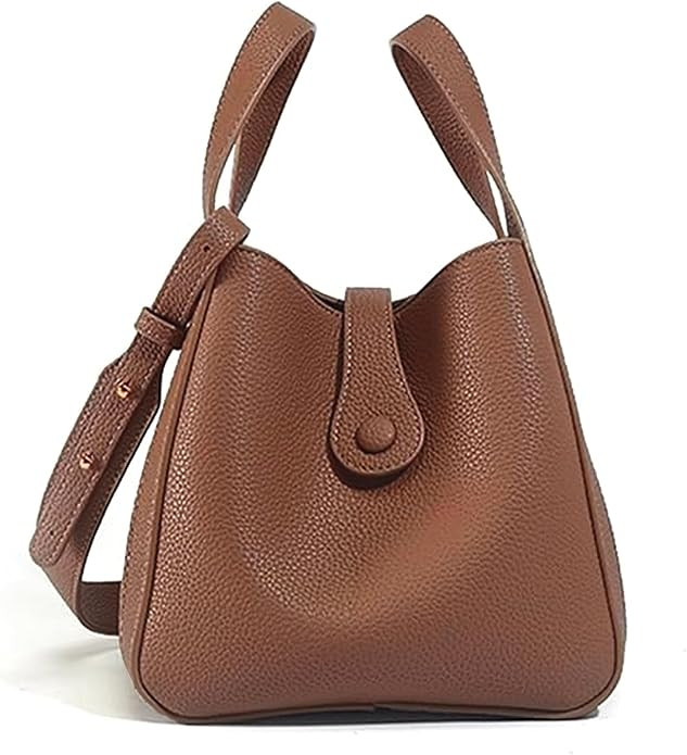 NEWBELLA Women's Bucket Bag - Square Top Handle Satchel with Crossbody Strap, Shoulder Bag for Wo... | Amazon (US)