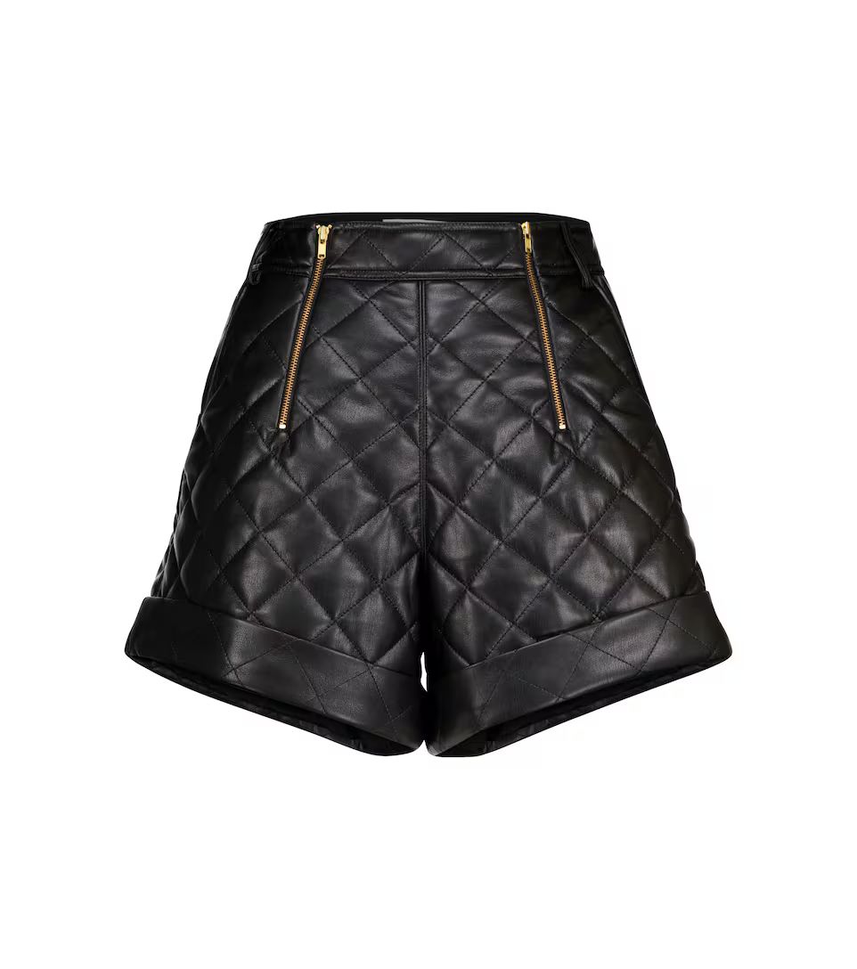 Quilted faux leather shorts | Mytheresa (INTL)