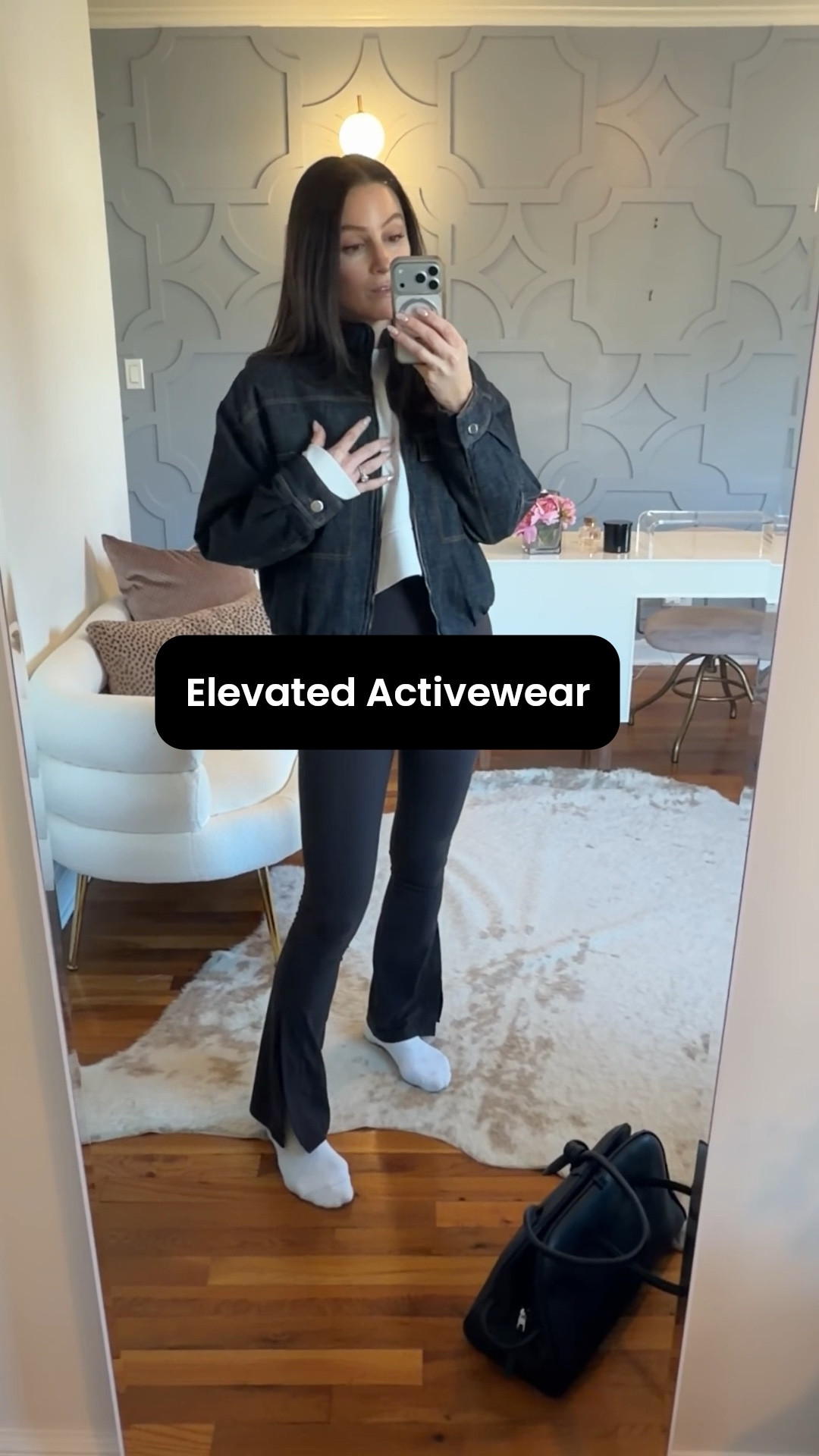Elevated Activewear! These leggings run true to size and are the best and I sized up one in the bomber!

#LTKActive #LTKOver40 #LTKootd