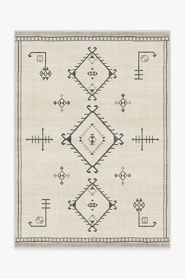 Damali Black & White Rug | Ruggable