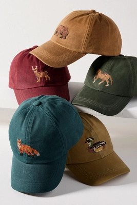 Needlepoint Icon Waxed Canvas Baseball Cap | Anthropologie (US)