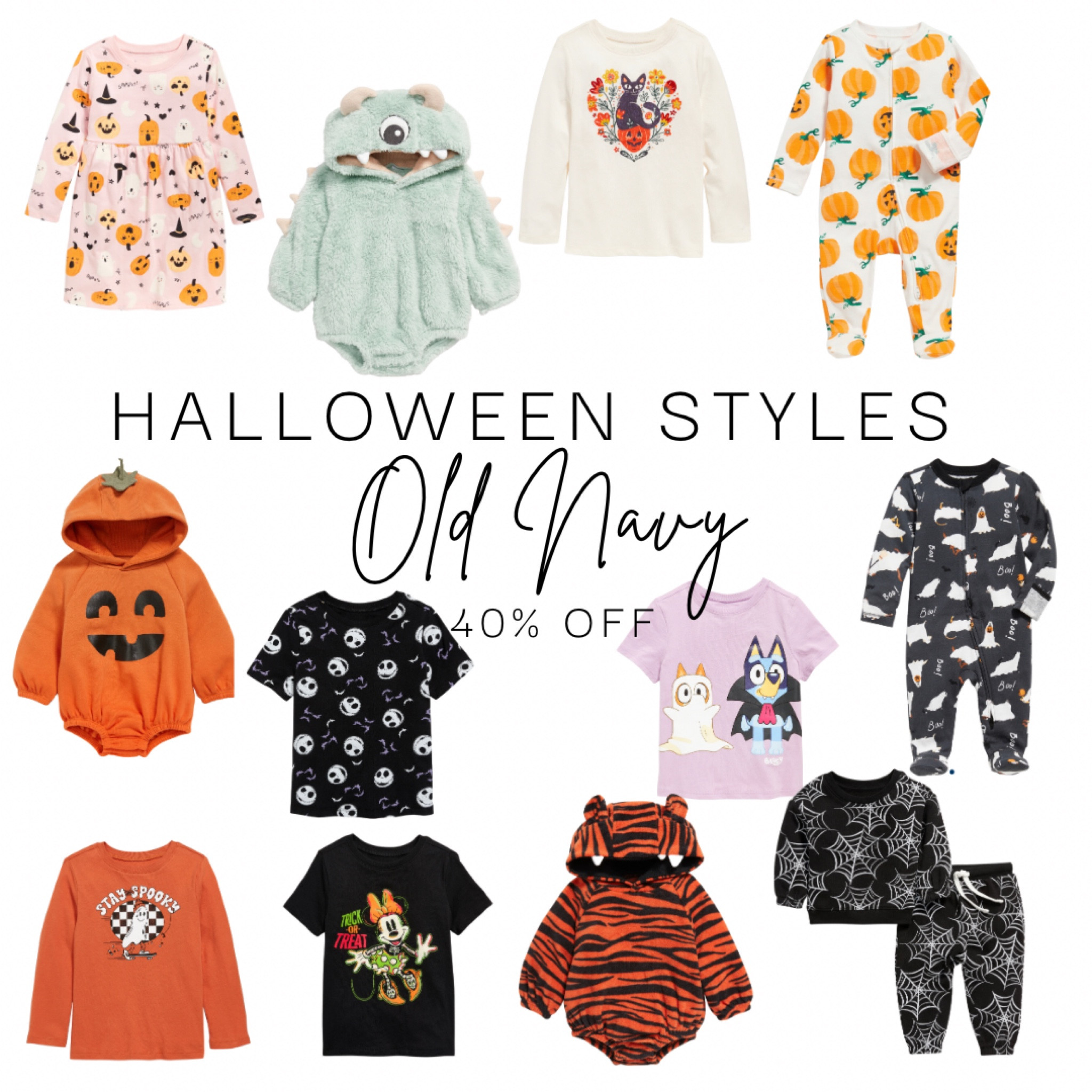 Halloween styles at Old Navy are 40% off today only with their back to school sale! 

#LTKSeasonal #LTKkids #LTKbaby