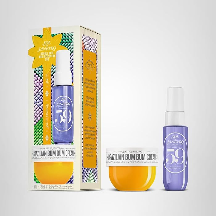 Sol de Janeiro Double Date Beauty Gift Set | Travel Size Brazilian Bum Bum Body Cream 1.7 fl oz &... | Amazon (US)