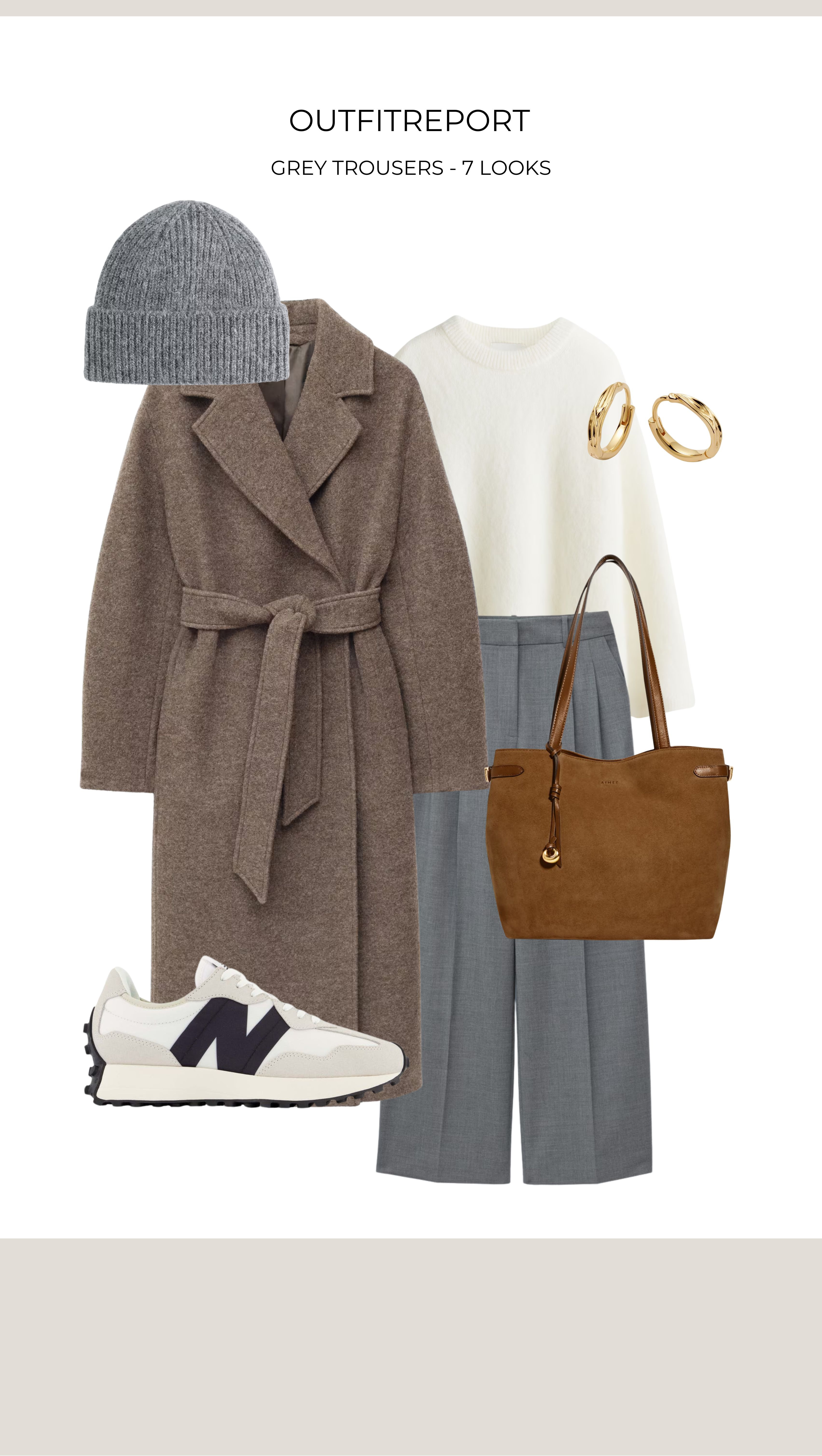 Autumn outfit grey trousers new balance sneakers 

#LTKautumn #LTKeurope #LTKwinter