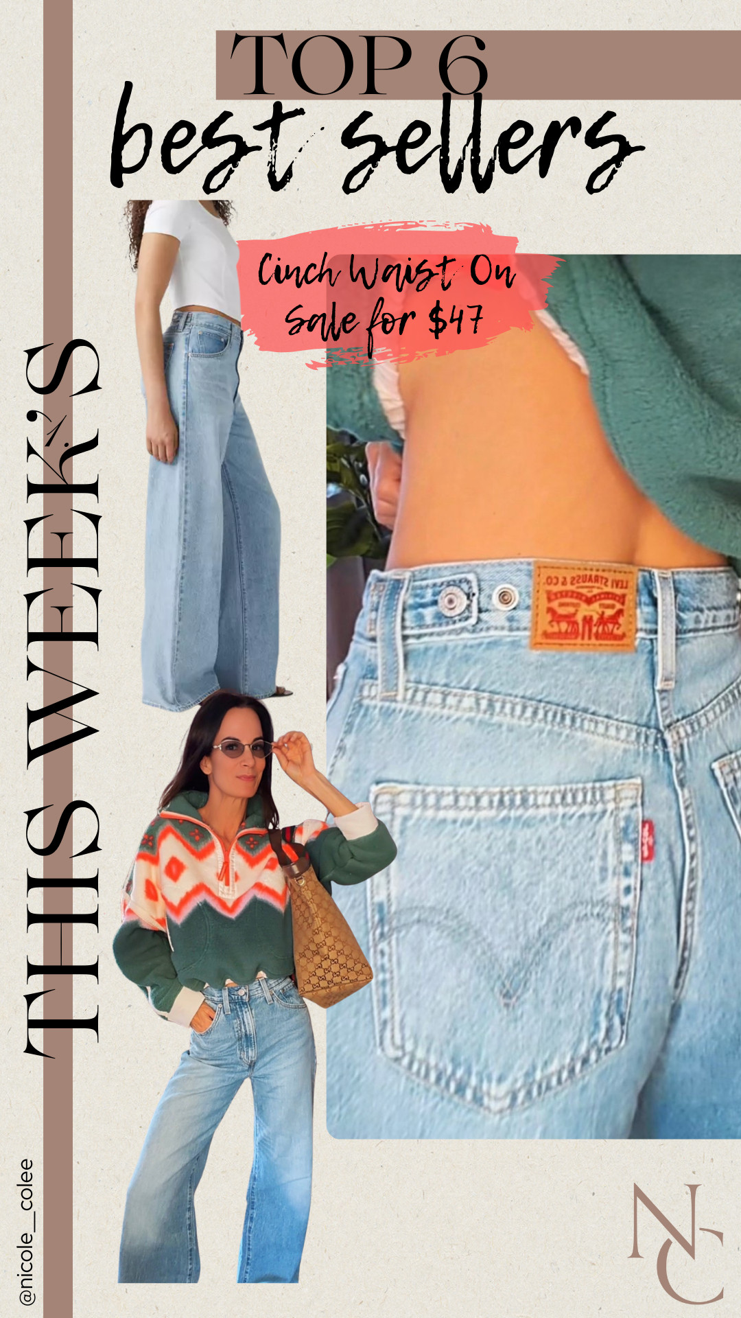 Your favorites from the week! Love all these selections. My favorite new jeans, they have a cinch waist and are adjustable. No more gap!  And in the same wide leg Levi's style that we all know and love!  On sale now for $47!

Gift Guide, free people, fleece, cute fleece, gifts for her, nicole colee

 

 #LTKGiftGuide #LTKHoliday #LTKdayinmylife