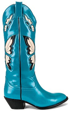 Jeffrey Campbell Fly-Away Boot in Blue from Revolve.com | Revolve Clothing (Global)