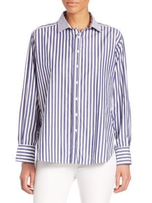 Rag & Bone - Striped Cotton Boyfriend Shirt | Saks Fifth Avenue OFF 5TH