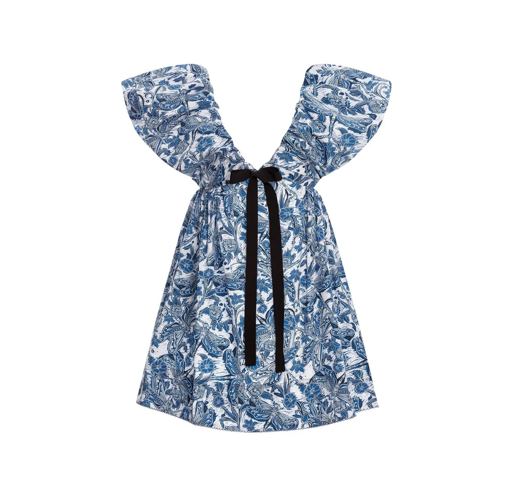 Horizonte Mini Dress in Blue | Over The Moon