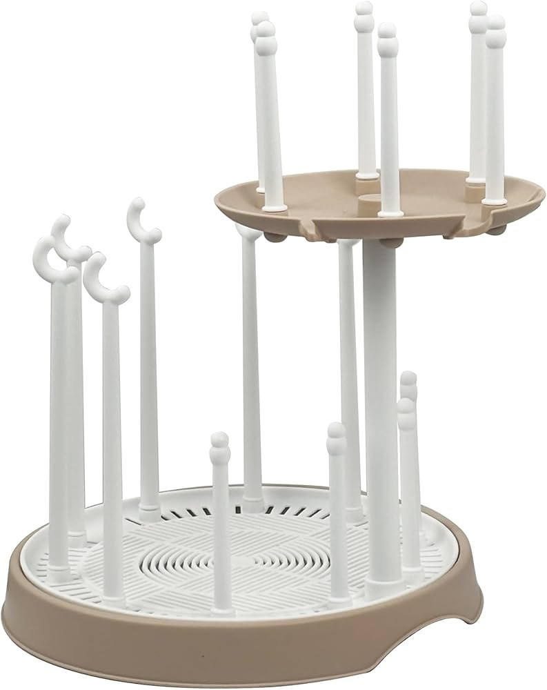 Baby Bottle Drying Rack,Double-Layer Bottle Drying Rack,Hold Up to 16 Baby Bottles,Suitable for I... | Amazon (US)
