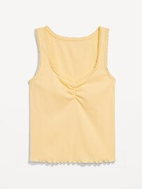 Ribbed Cinched-Front Tank Top | Old Navy (US)