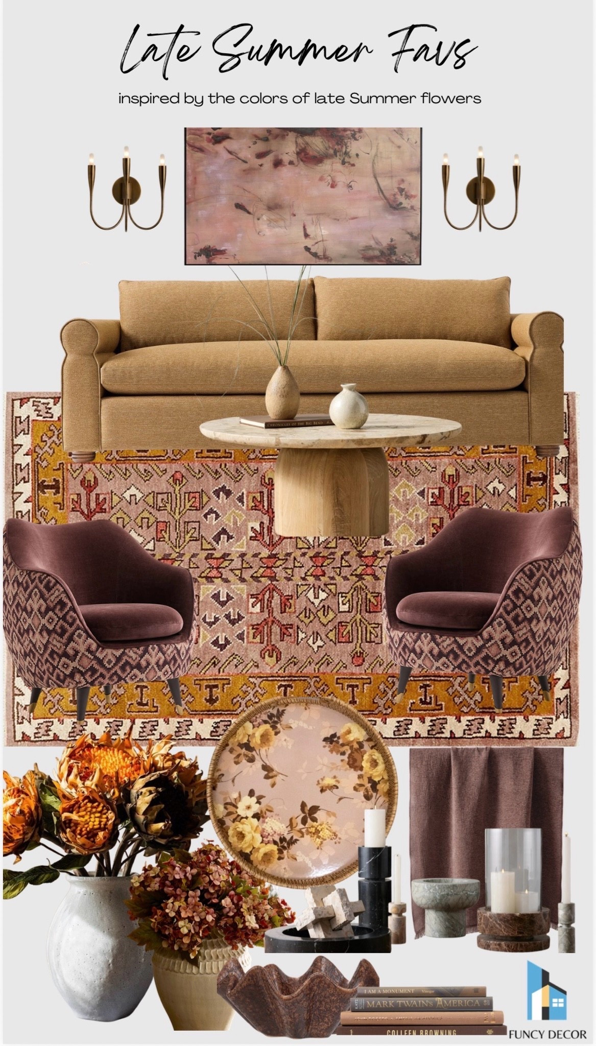Gold and plum decor for late summer

#LTKHome #LTKSeasonal