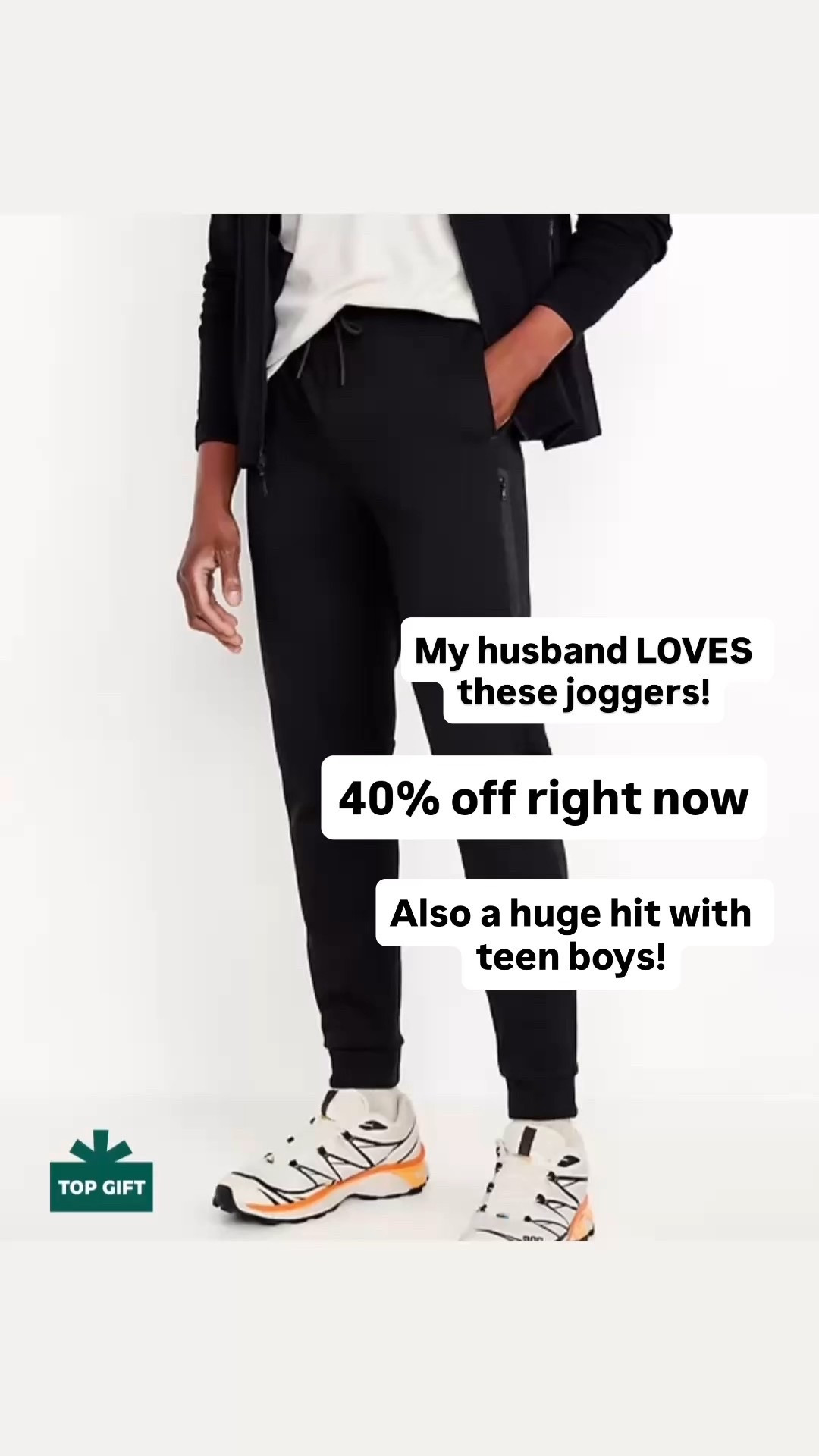My husband loves these Old Navy joggers! 

They’re 40% off right now! (Or 50% off if you have an Old Navy card)

I’ve also heard from so many people that their teen boys love these joggers (and someone told me they were literally the only pants their 11-year-old was willing to wear)

#LTKMens #LTKKids #LTKSaleAlert