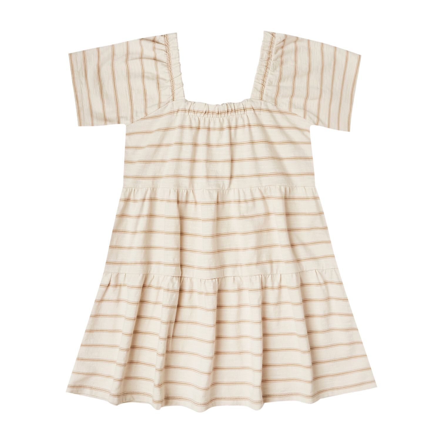Striped Agnes Dress, Almond | Maisonette
